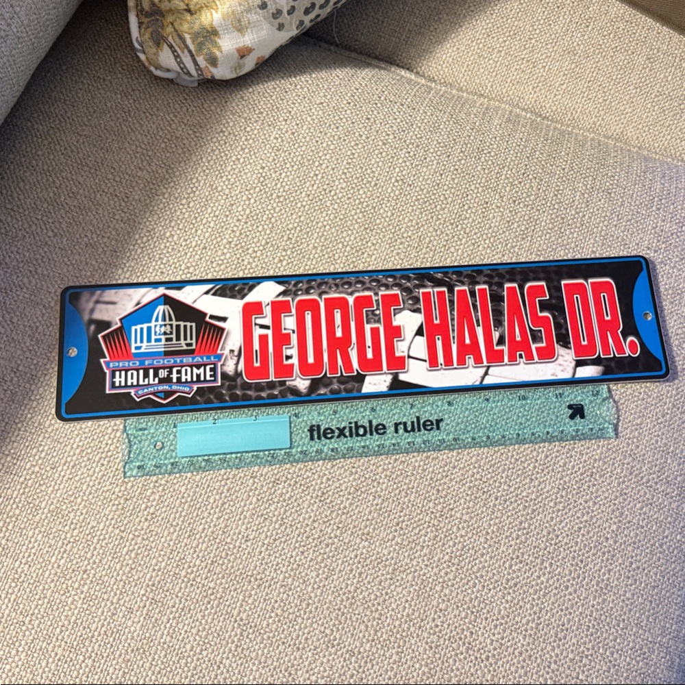 George Halas Dr. Street Sign
